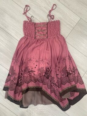 RARE axes femme dusty mauve pink& brown dress